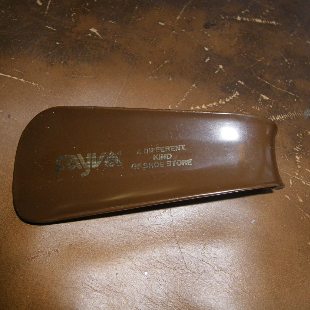 Vintage Fayva Hard Plastic Shoehorn Advertising Promotional Item Vintage Fayva Hard Plastic Shoehorn Advertising Promotional Item